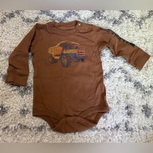 Carhartt Brown Onesie with Truck Design